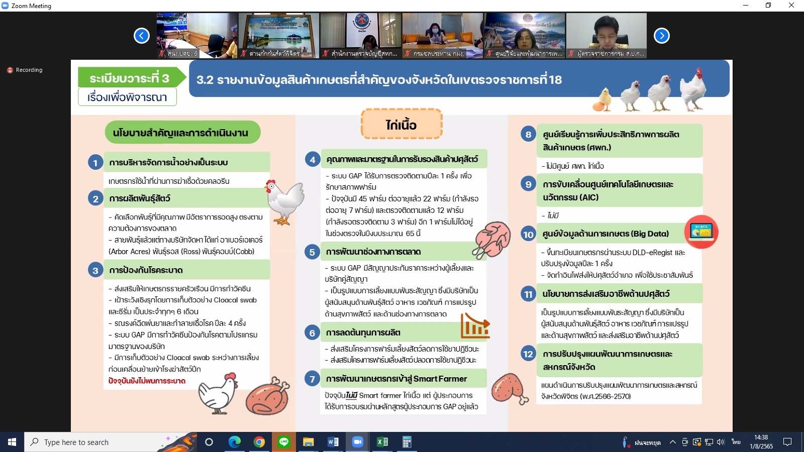 title - ผู้ตรวจราชการกรม ร่วมประชุมตรวจติดตามความก้าวหน้า ผลการดำเนินงานตามแผนการตรวจราชการและการขับเคลื่อนแบบบูรณาการ ในพื้นที่ของผู้ตรวจราชการกระทรวงเกษตรและสหกรณ์ ประจำปีงบประมาณ พ.ศ. 2565 รอบที่ 2 ของจังหวัดพิจิตร ผ่านระบบการประชุมทางไกลออนไลน์ Application Zoom
